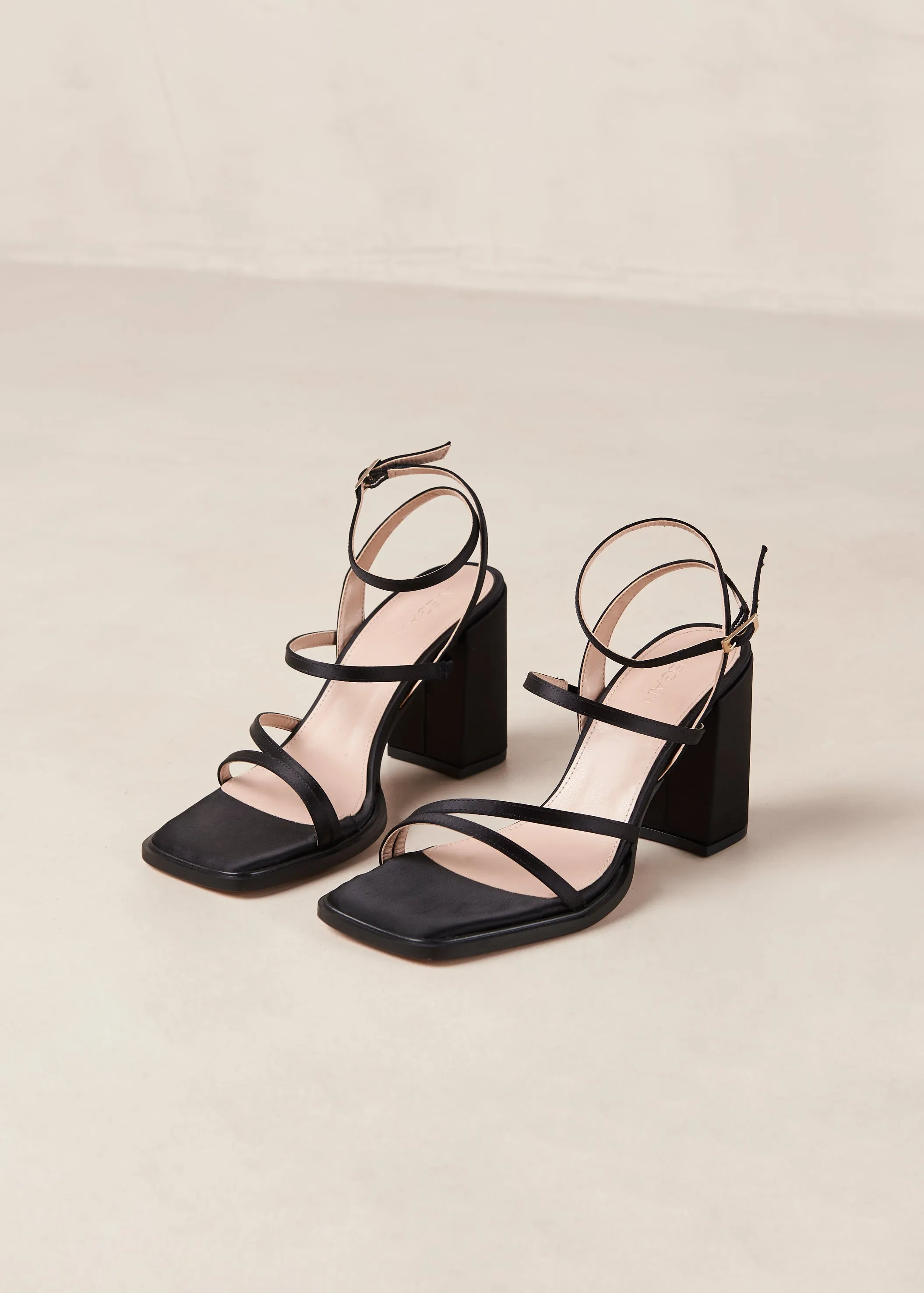 Alexa Silky Sandals - Black