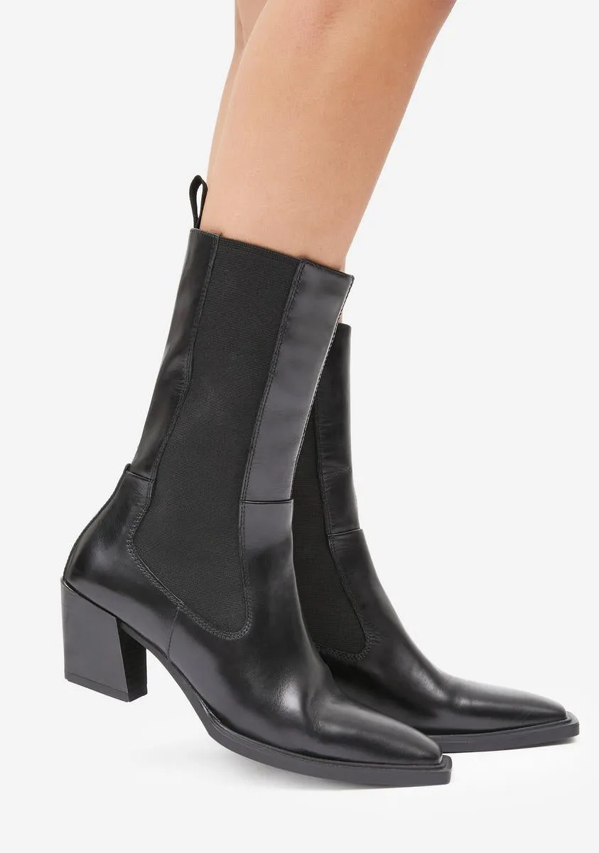 Alina Leather Chelsea Boots