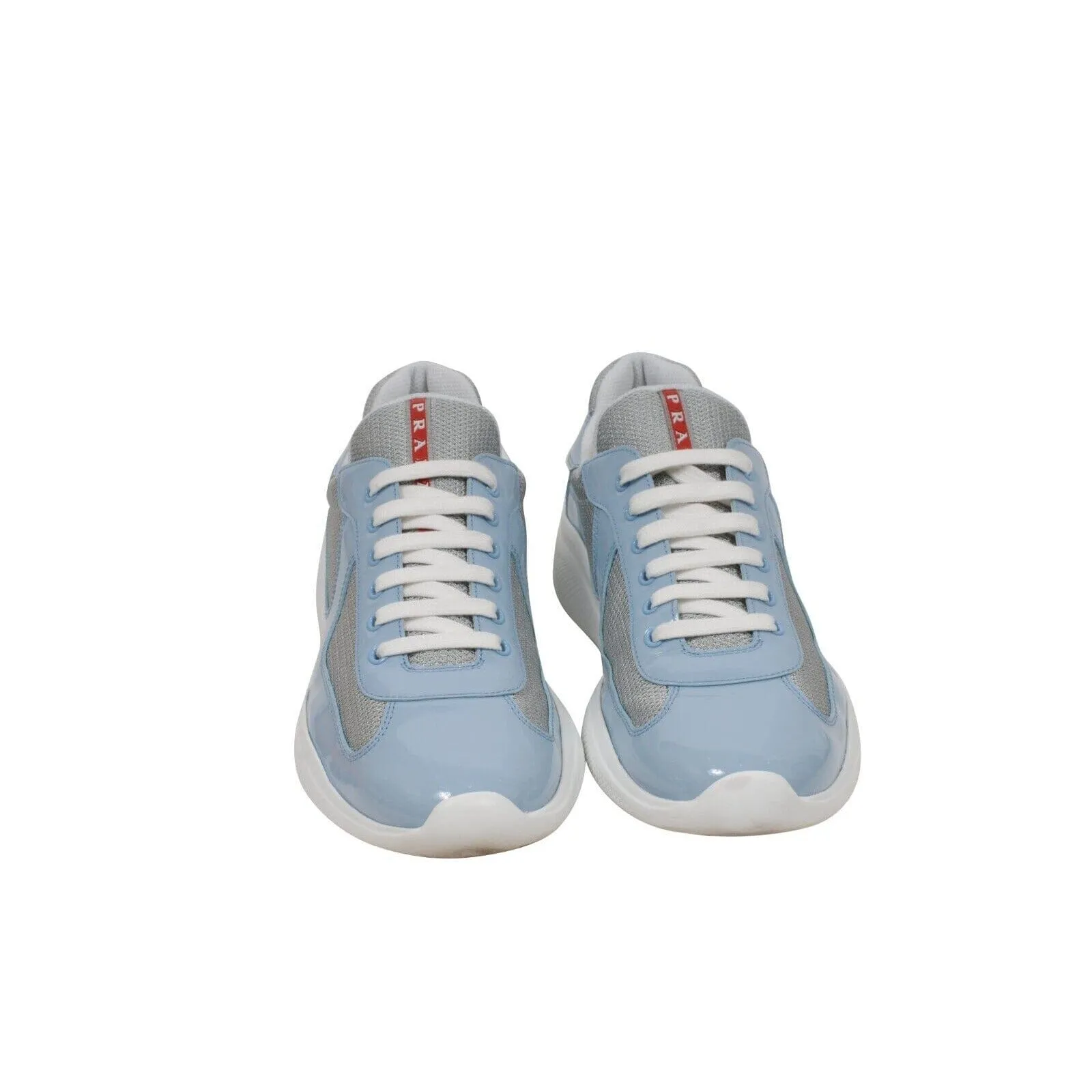 Americas Cup Sky Light Blue Patent Leather Sneakers