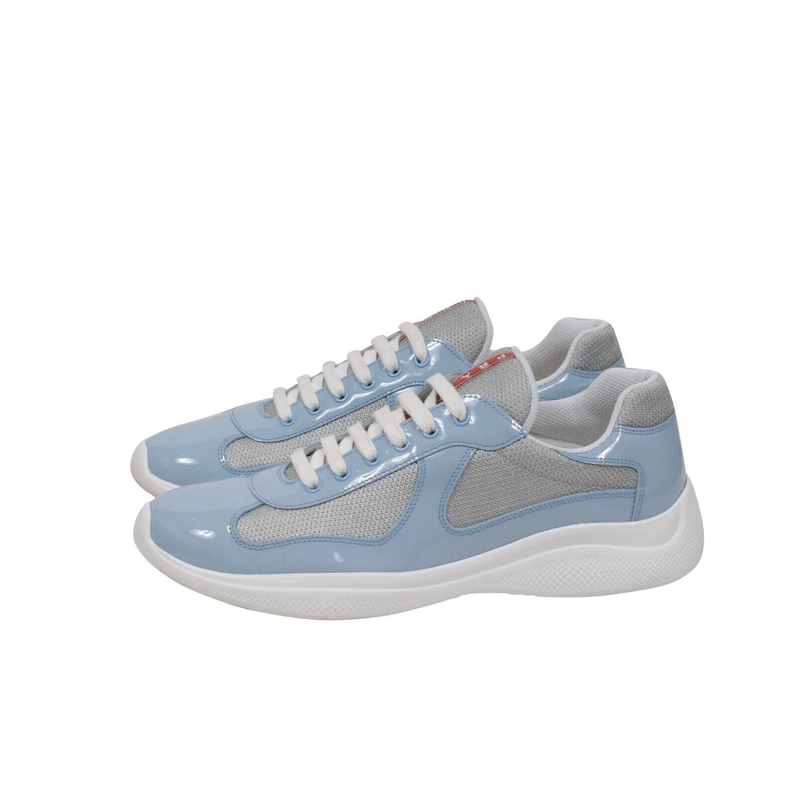 Americas Cup Sky Light Blue Patent Leather Sneakers