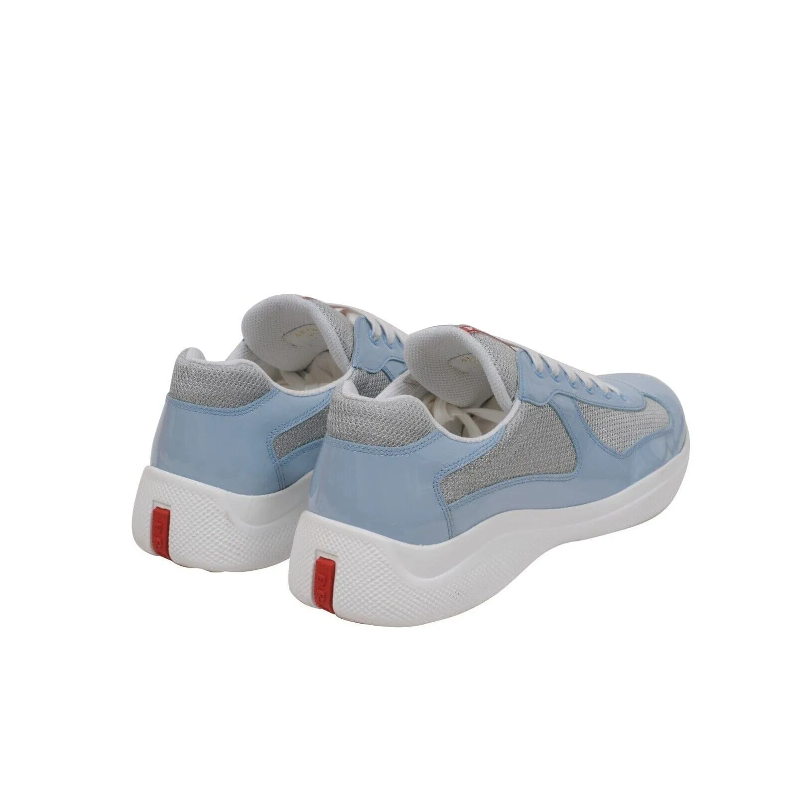 Americas Cup Sky Light Blue Patent Leather Sneakers