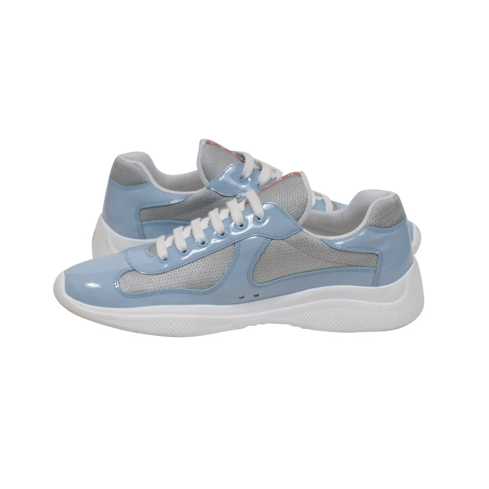 Americas Cup Sky Light Blue Patent Leather Sneakers