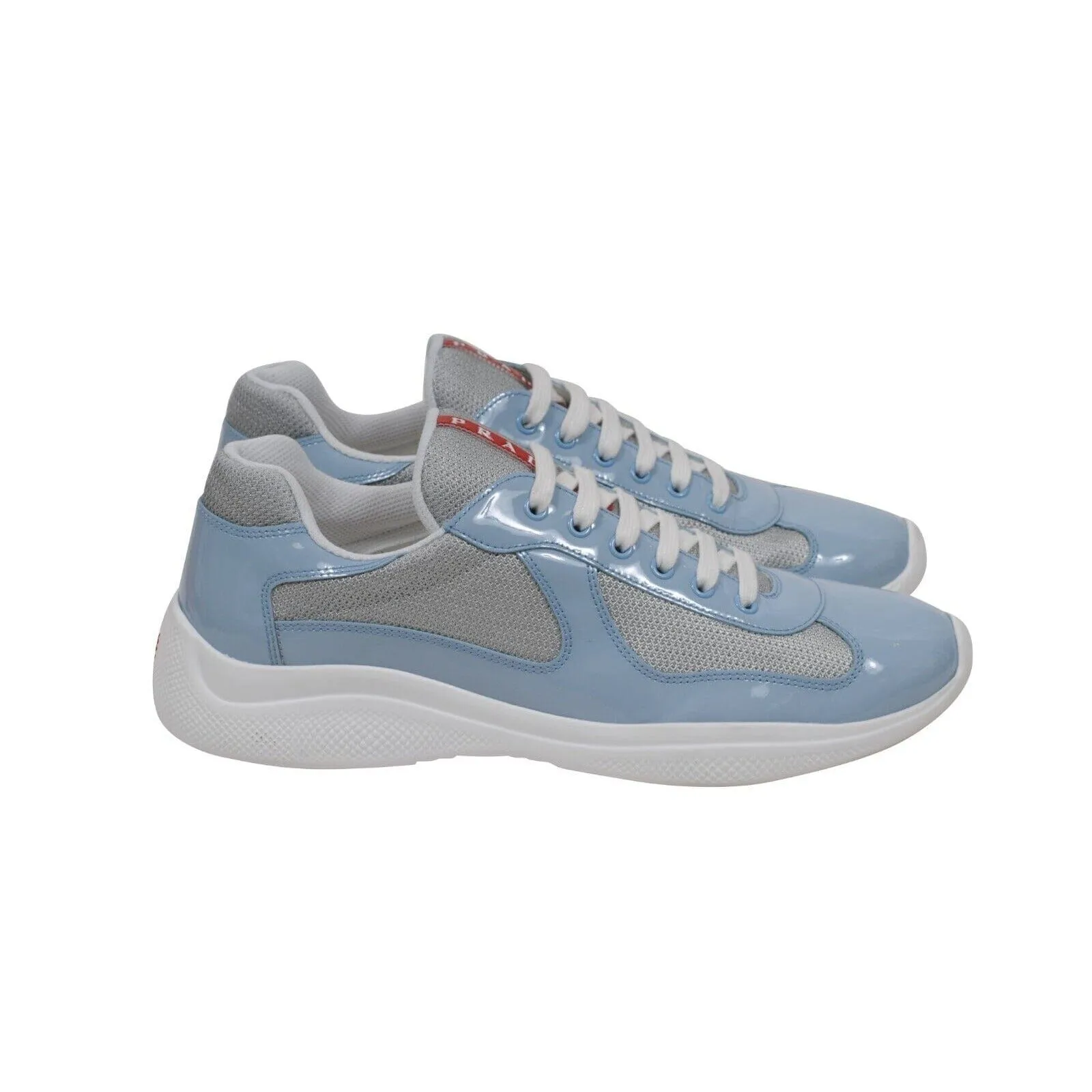 Americas Cup Sky Light Blue Patent Leather Sneakers