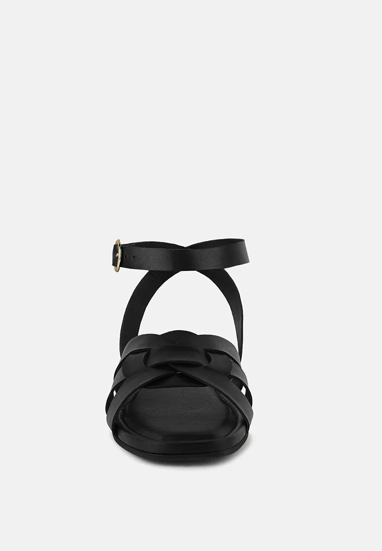 Ashton Flat Ankle Strap Sandals