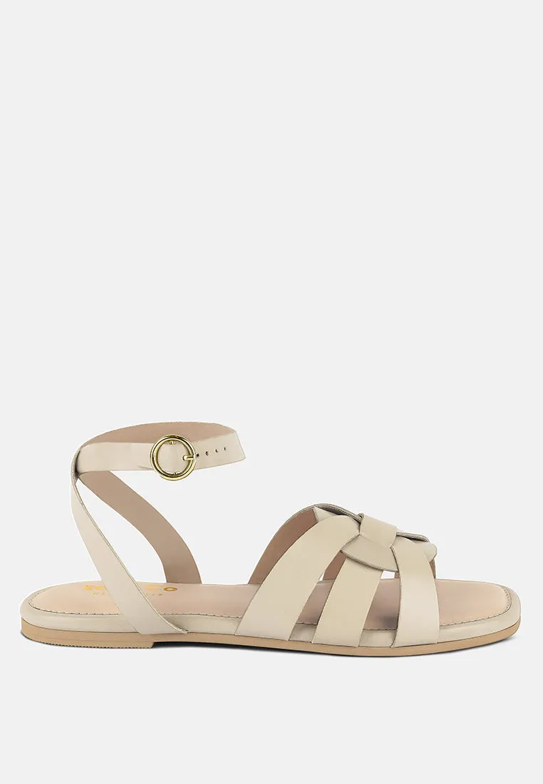 Ashton Flat Ankle Strap Sandals