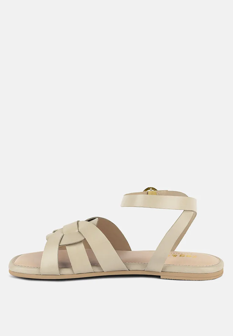 Ashton Flat Ankle Strap Sandals