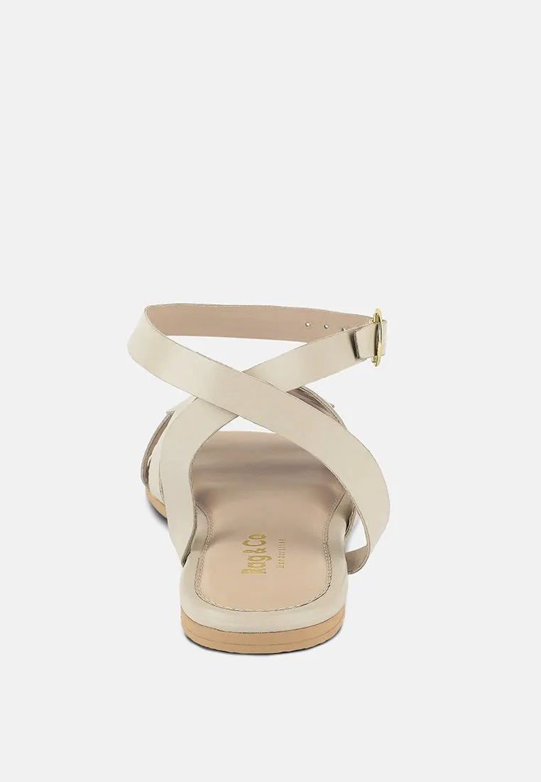 Ashton Flat Ankle Strap Sandals