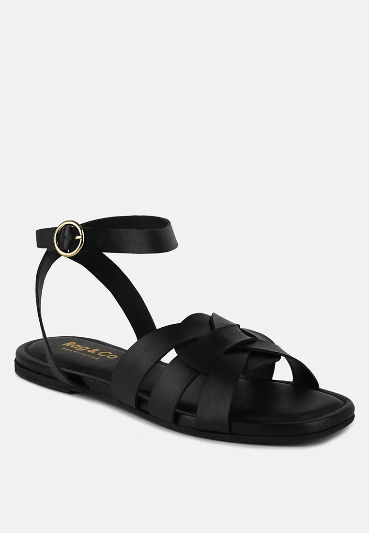 Ashton Flat Ankle Strap Sandals