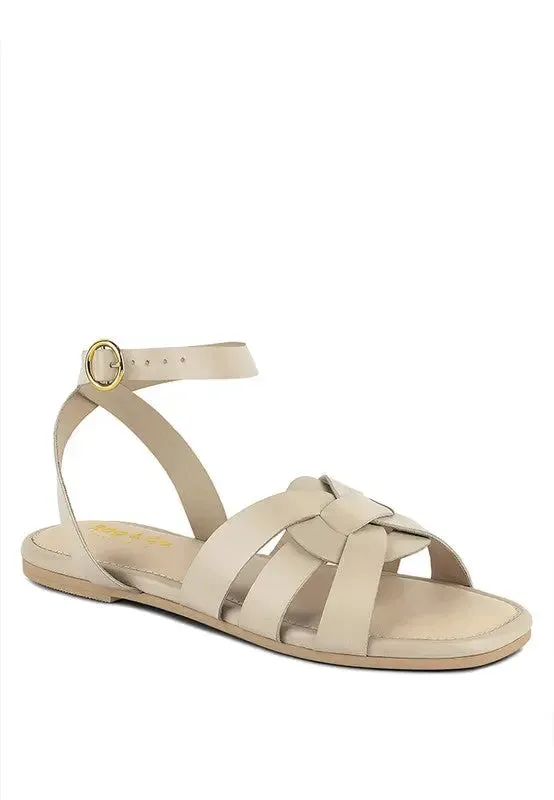 ASHTON Flat Ankle Strap Sandals