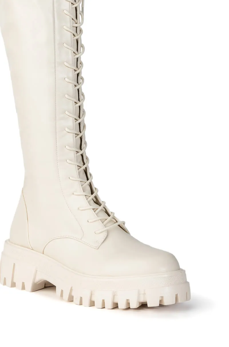 AZALEA WANG KANE BUCKET BOOT IN BONE