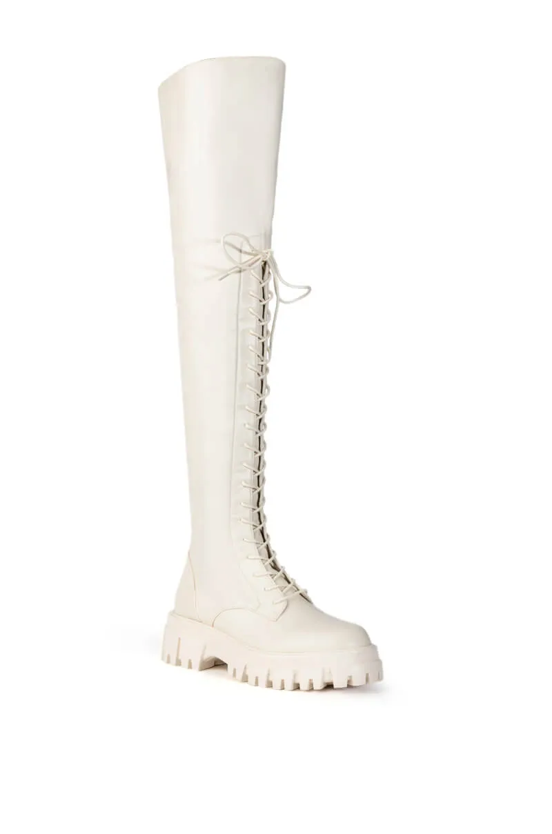 AZALEA WANG KANE BUCKET BOOT IN BONE