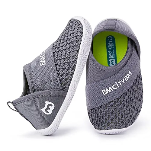 Breathable Sneakers With Half Mesh Upper - BMCiTYBM