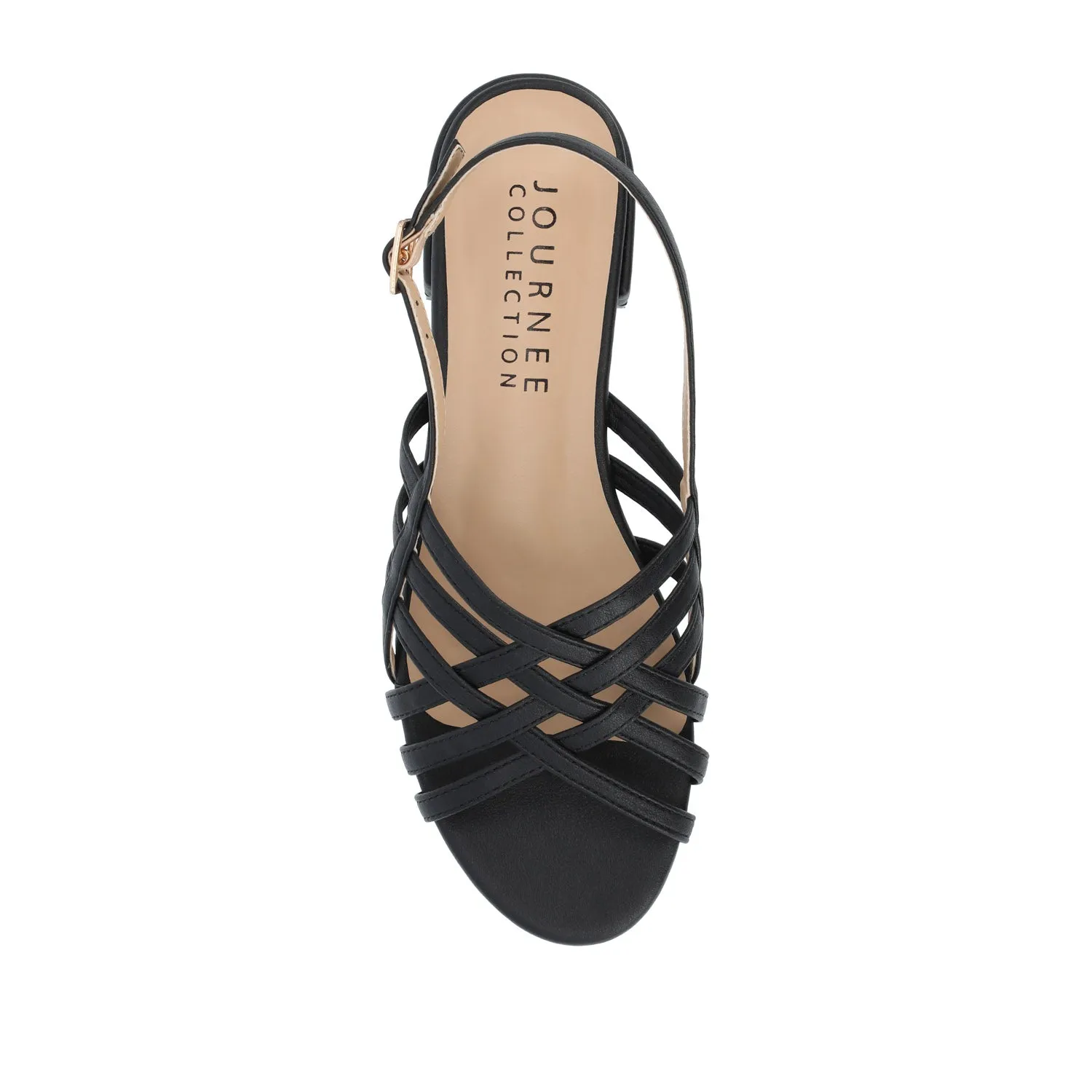 CASSANDRA STRAPPY KITTEN HEELED SANDALS