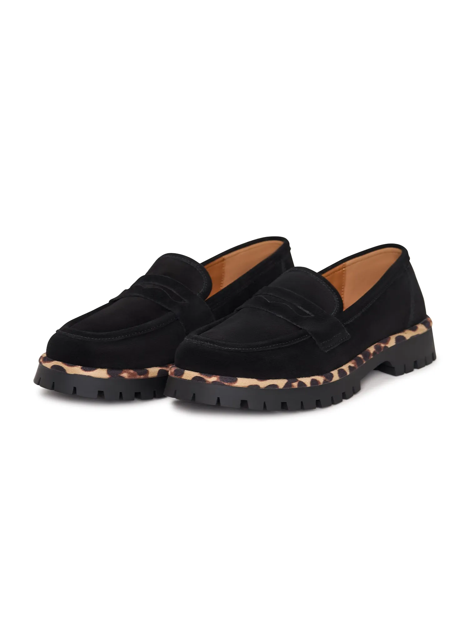 Chic Loafers With a Chunky Sole Lily - Black