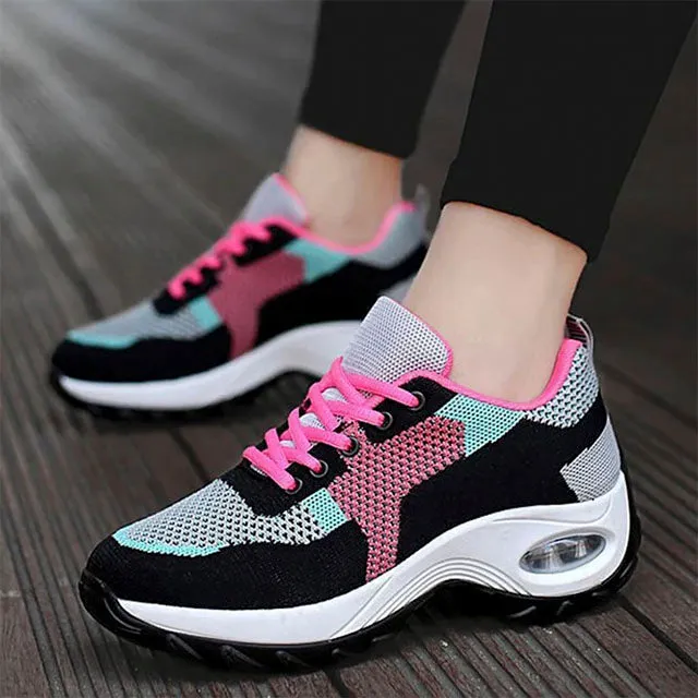 Color Block Breathable Sneakers