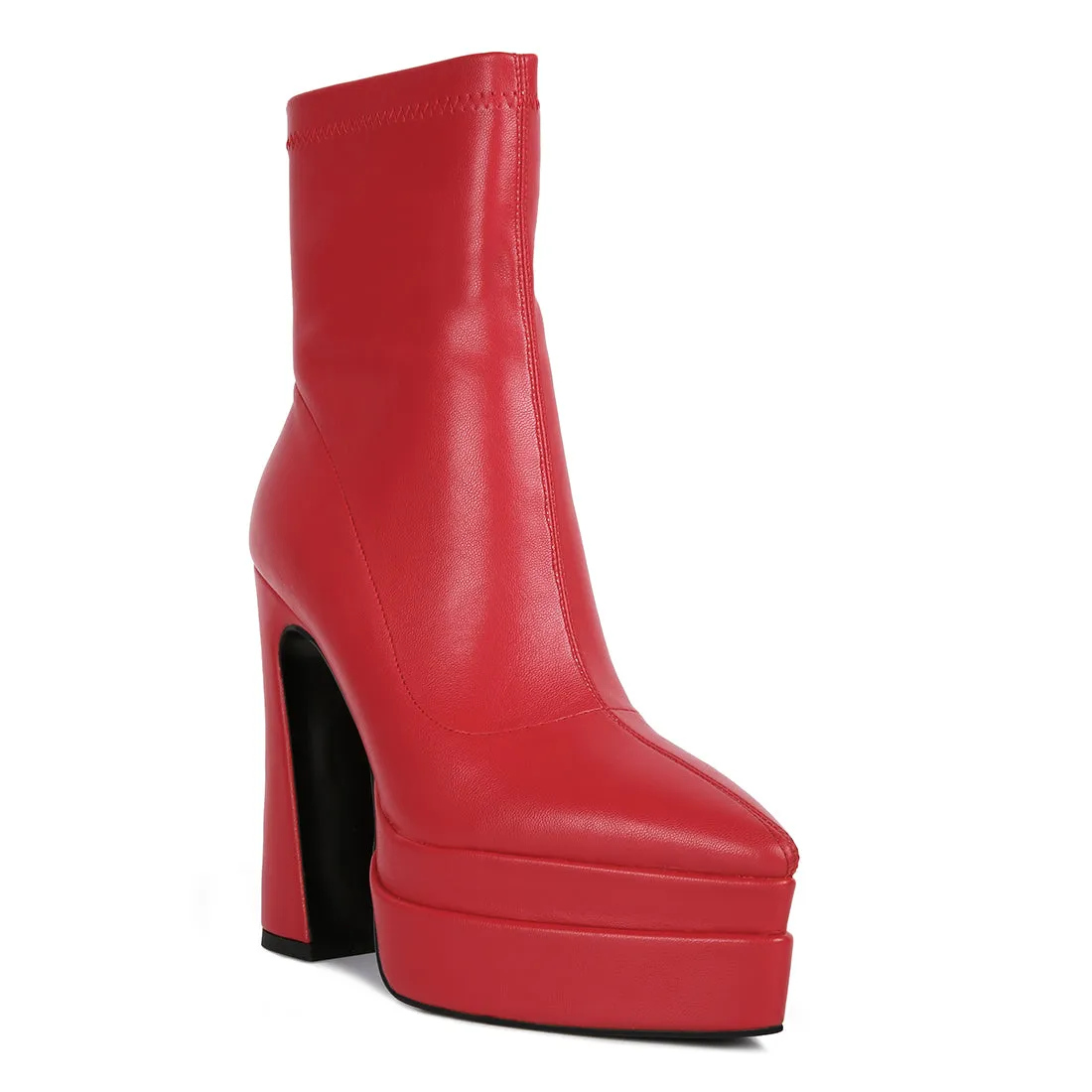 Dextra High Platform Ankle Boots