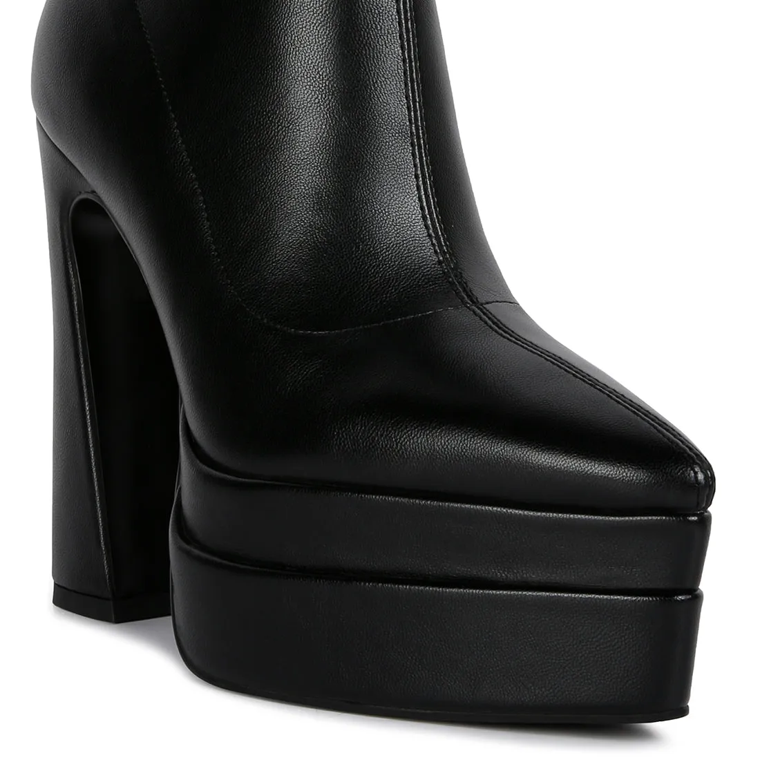 Dextra High Platform Ankle Boots