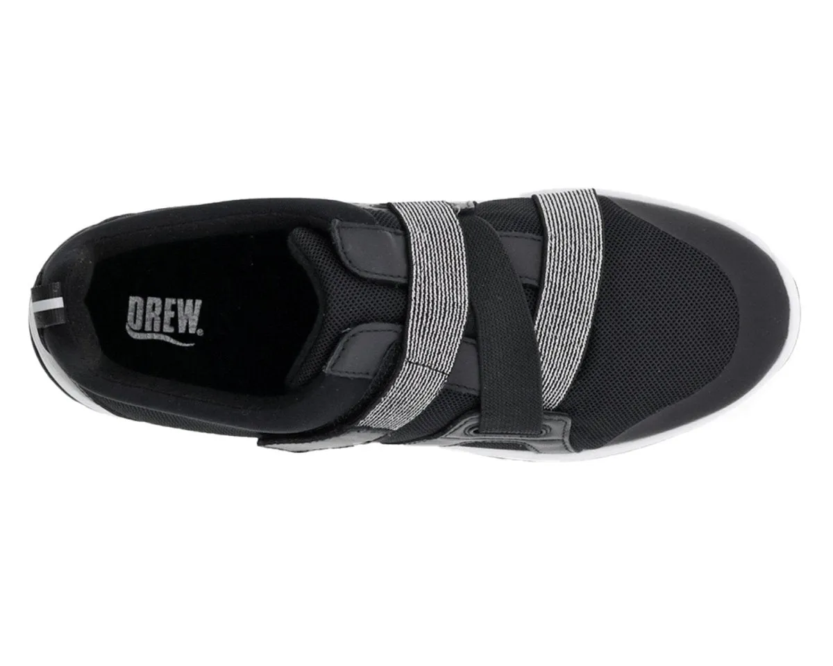 Drew Zodiac Women Orthotics Strap Sneaker In Black Combo