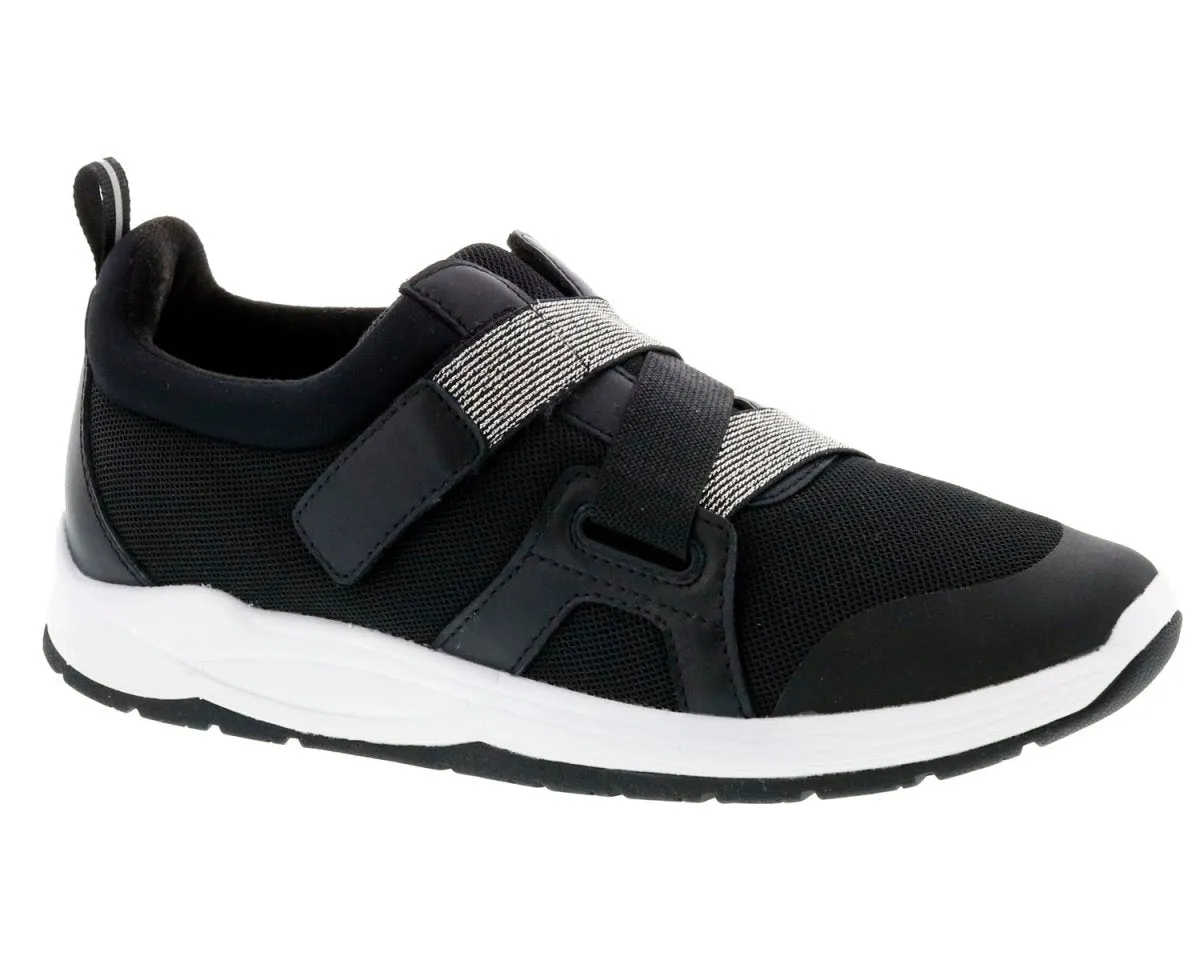 Drew Zodiac Women Orthotics Strap Sneaker In Black Combo