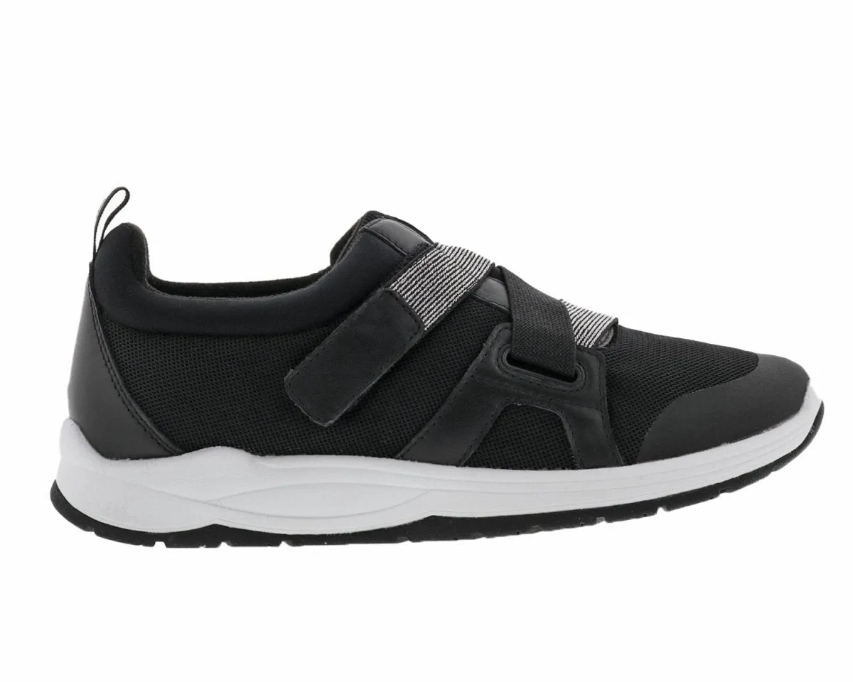 Drew Zodiac Women Orthotics Strap Sneaker In Black Combo