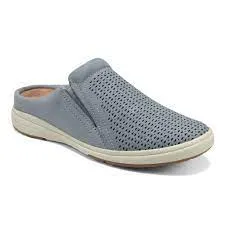 Earth Women's Emilia Slip On Mules- Steel Blue Nubuck