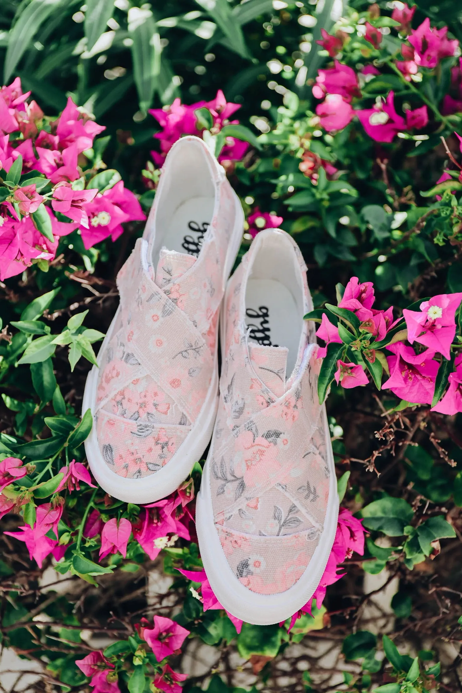 Floral Slip on Sneaker by Very G - Pink