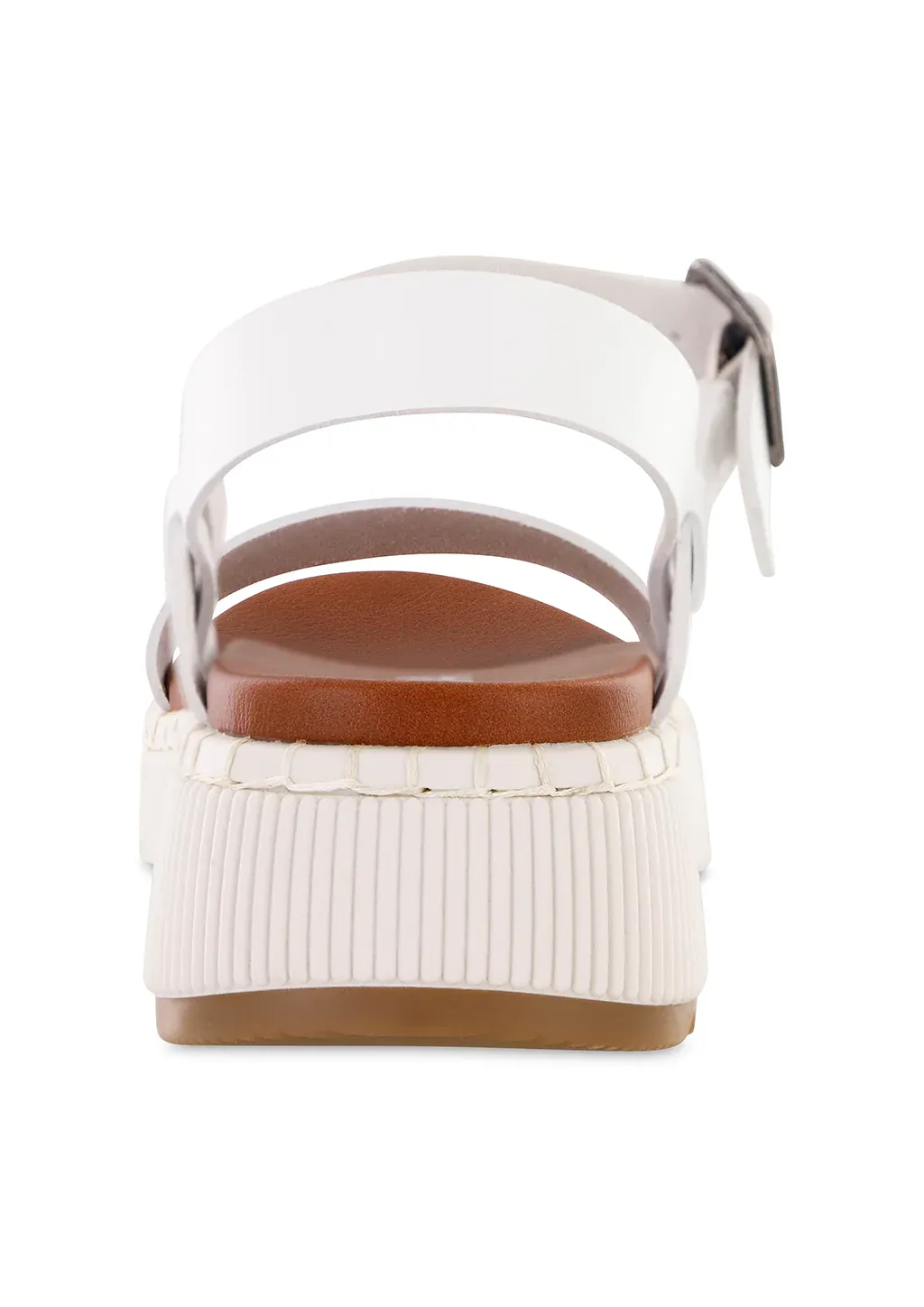 Hayley Platform White Sandal