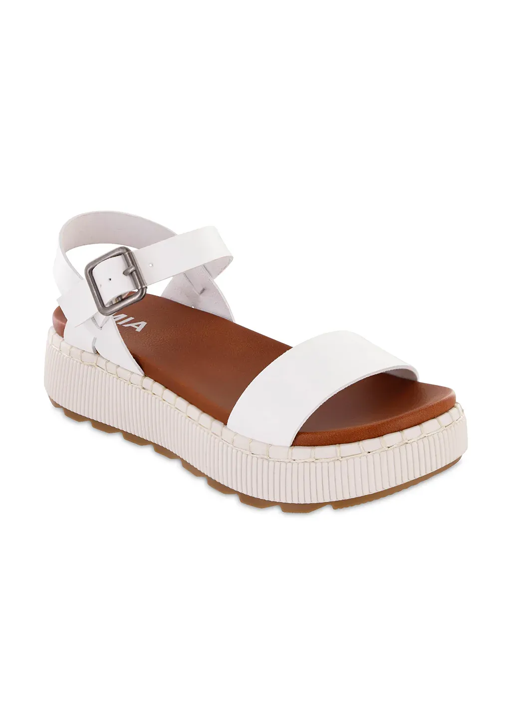 Hayley Platform White Sandal