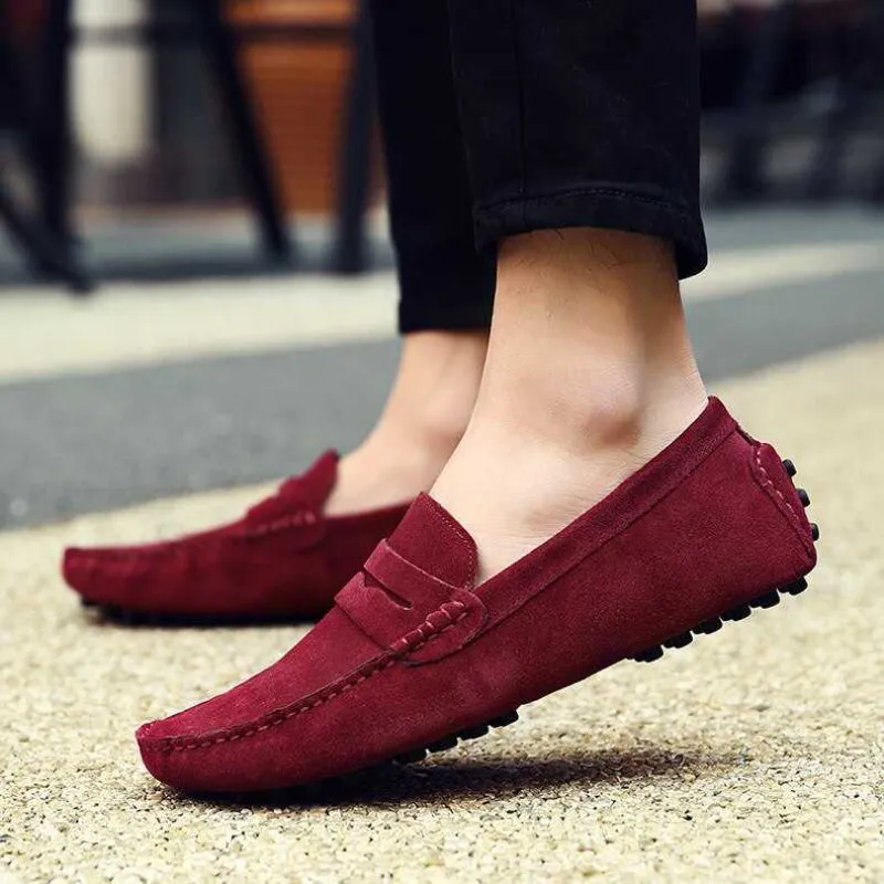 Lightweight Slip On Leather Loafers