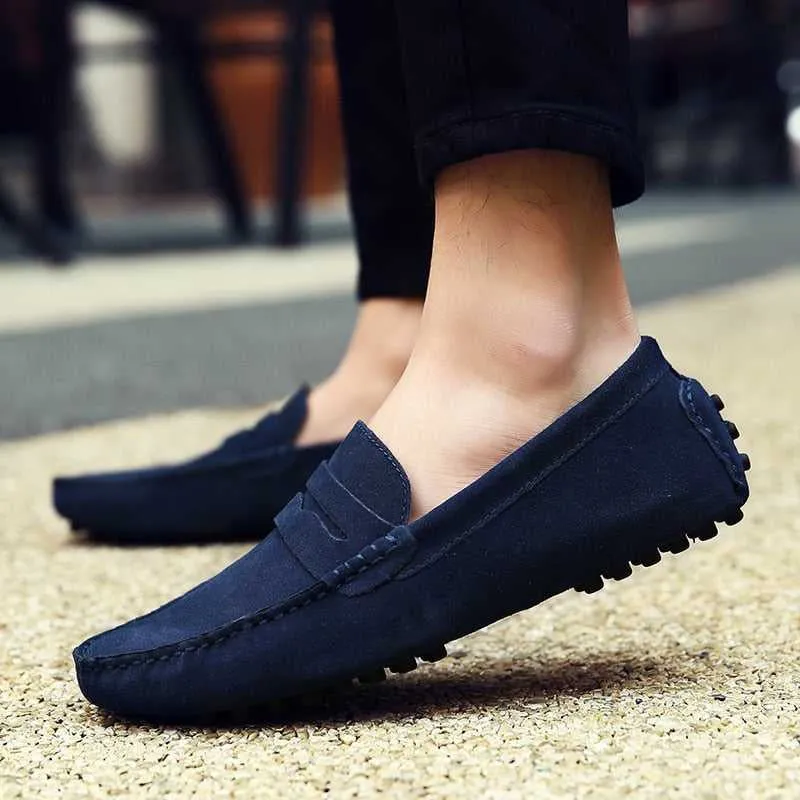 Lightweight Slip On Leather Loafers