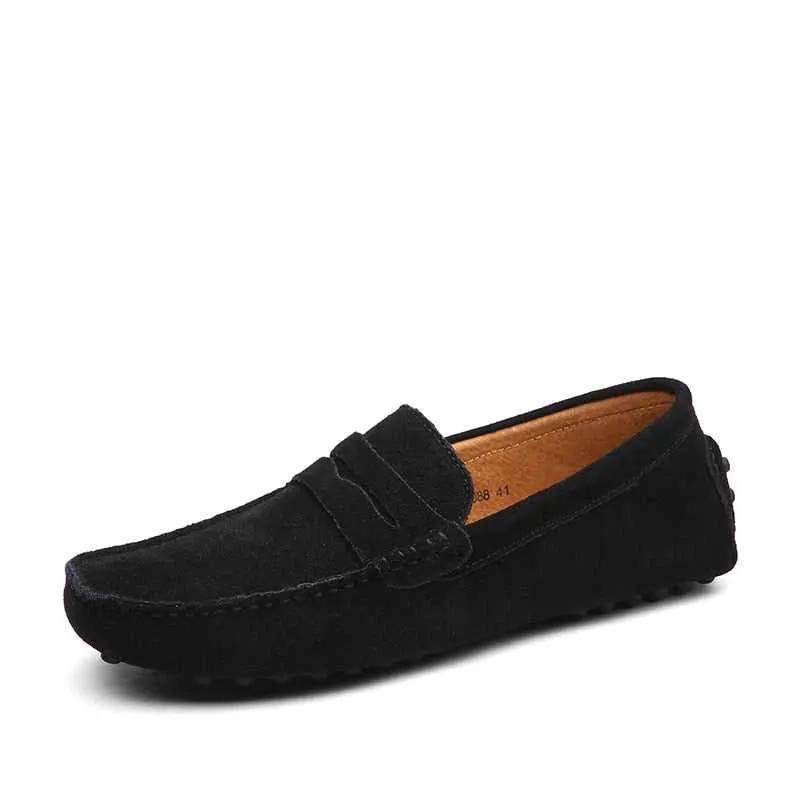 Lightweight Slip On Leather Loafers