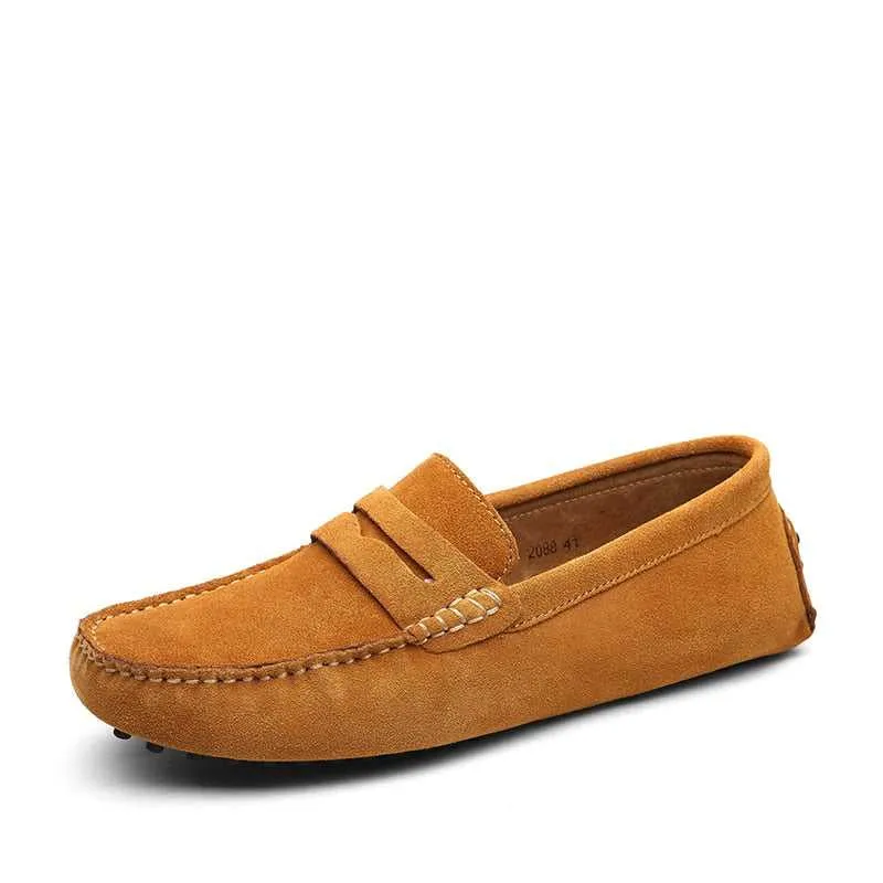 Lightweight Slip On Leather Loafers