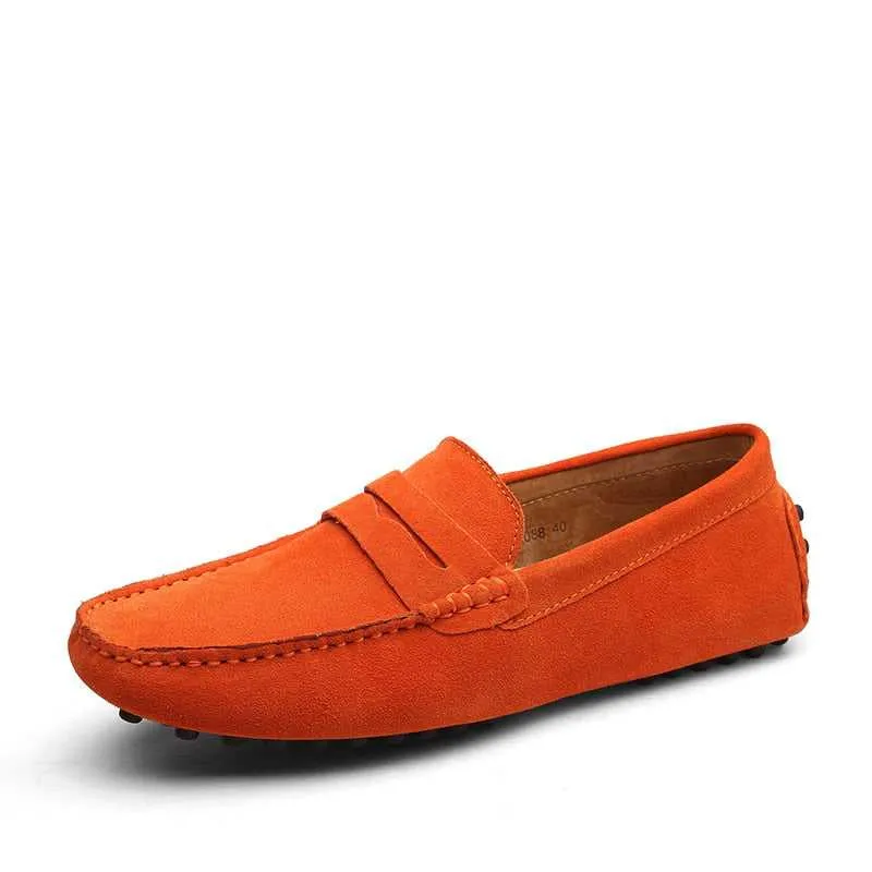 Lightweight Slip On Leather Loafers