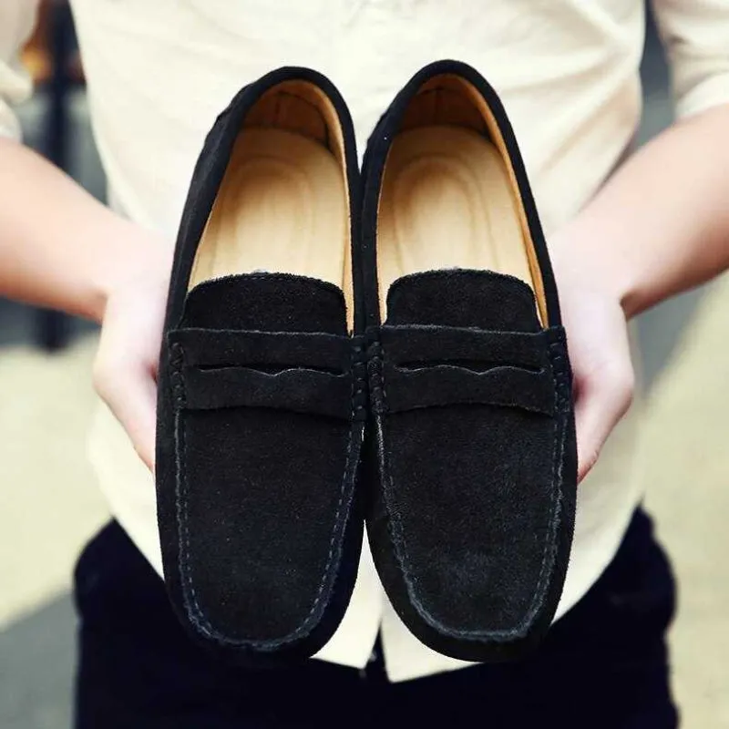 Lightweight Slip On Leather Loafers