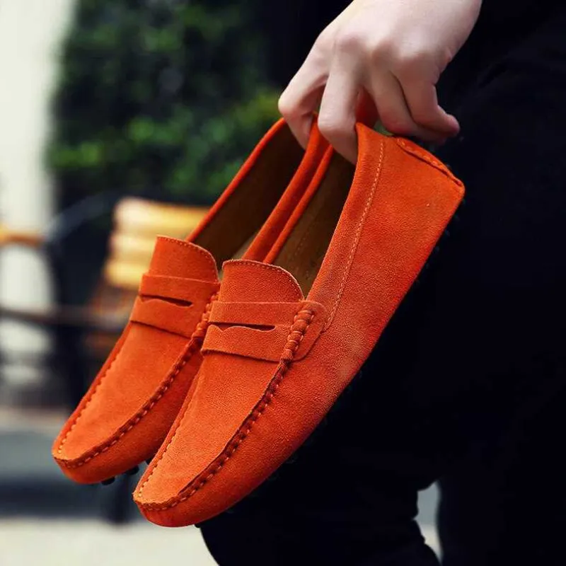 Lightweight Slip On Leather Loafers