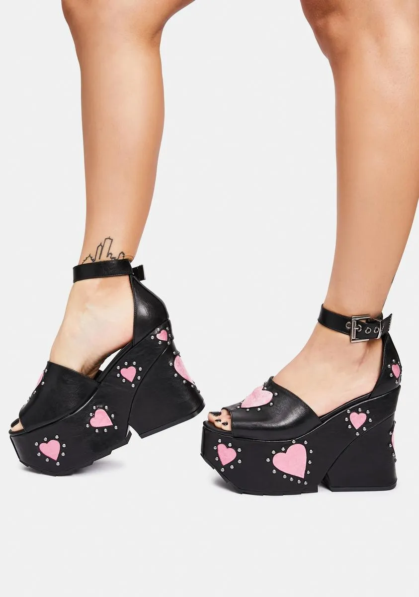 Love Me Again Platform Wedge Heels