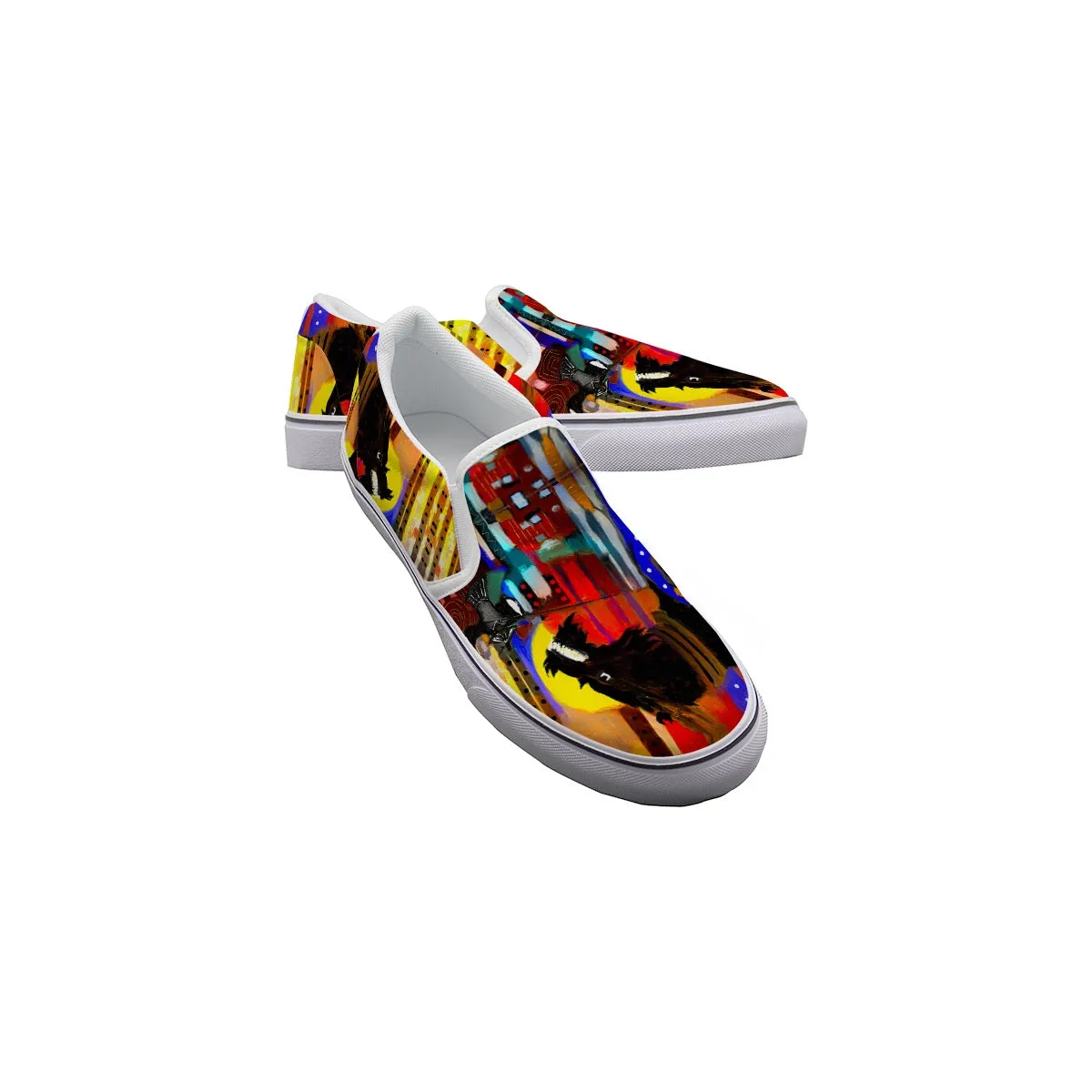 Men's Slip On Sneakers dragon