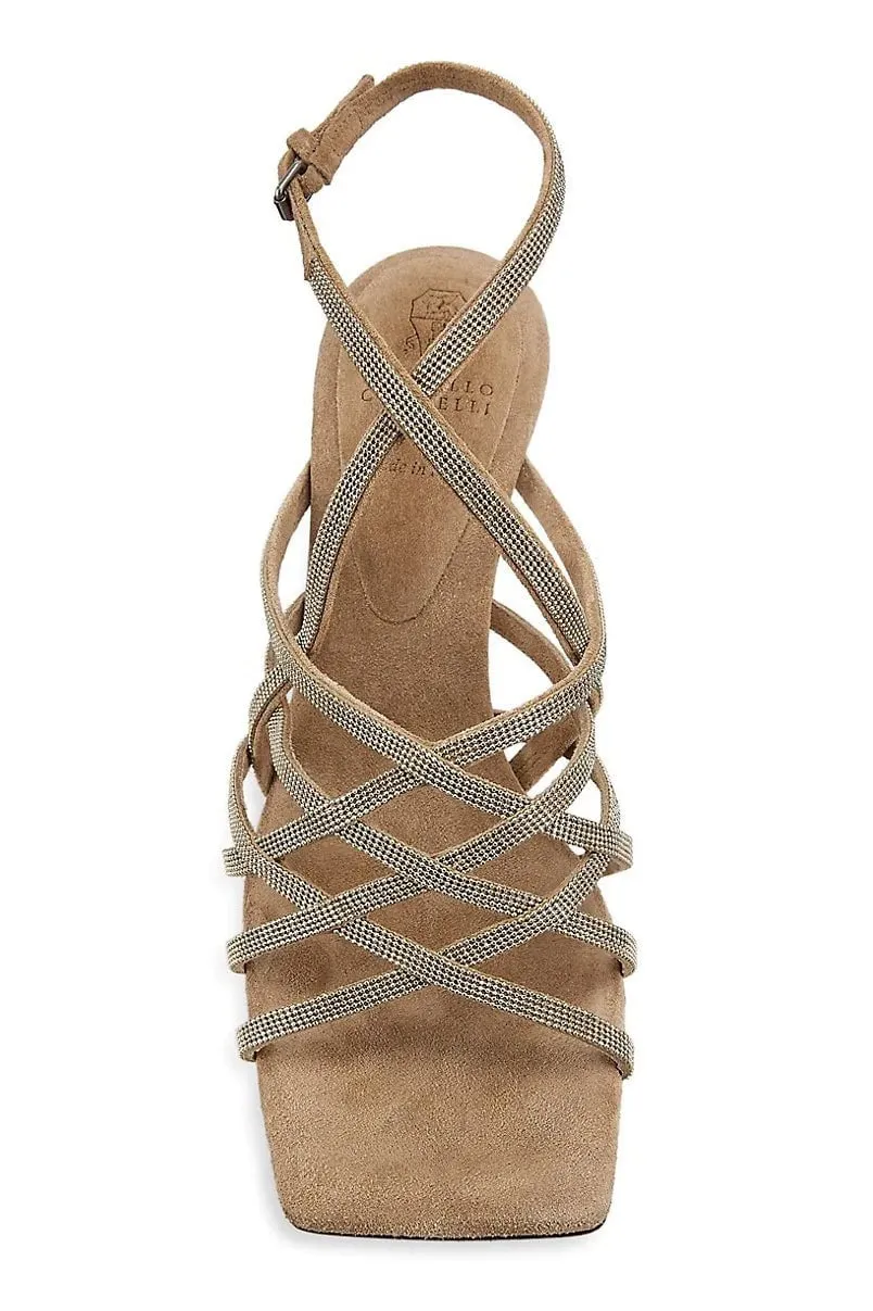 Monili Bead Strappy Sandals