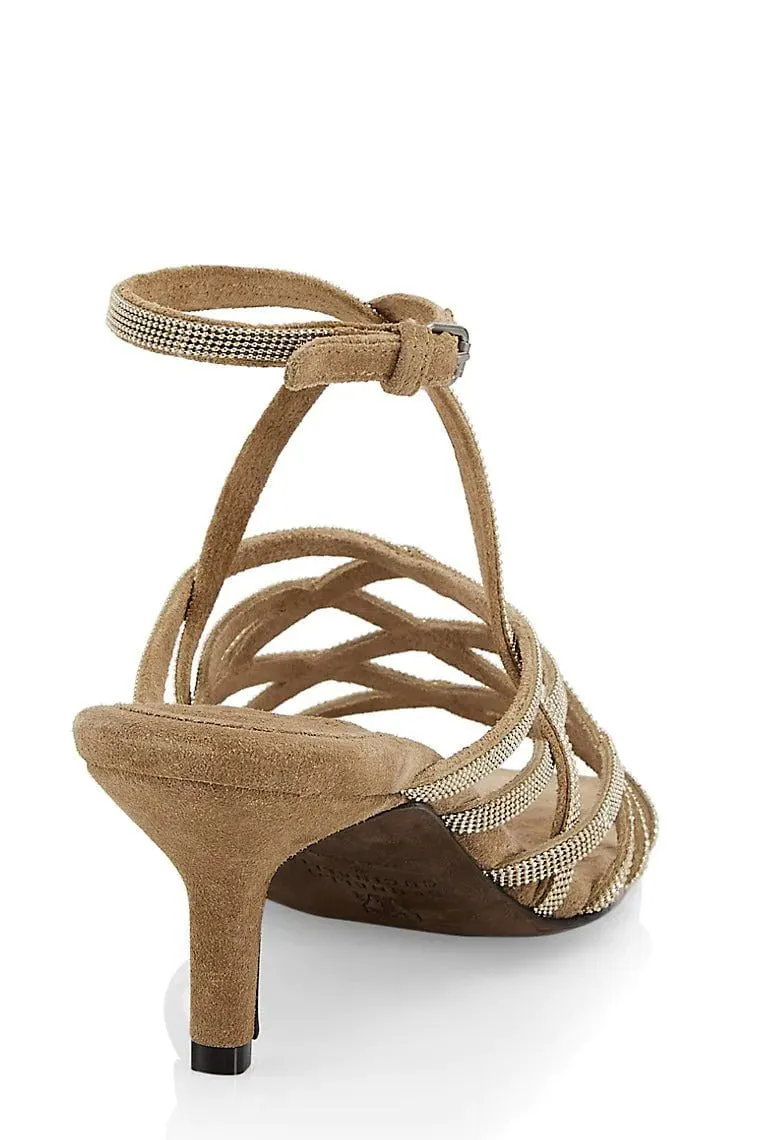 Monili Bead Strappy Sandals