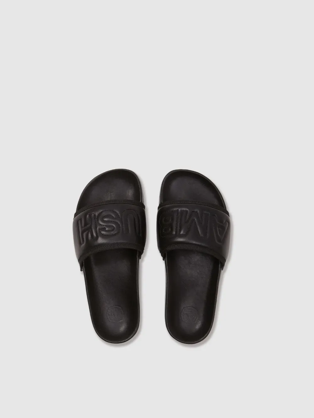 Padded Leather Slides