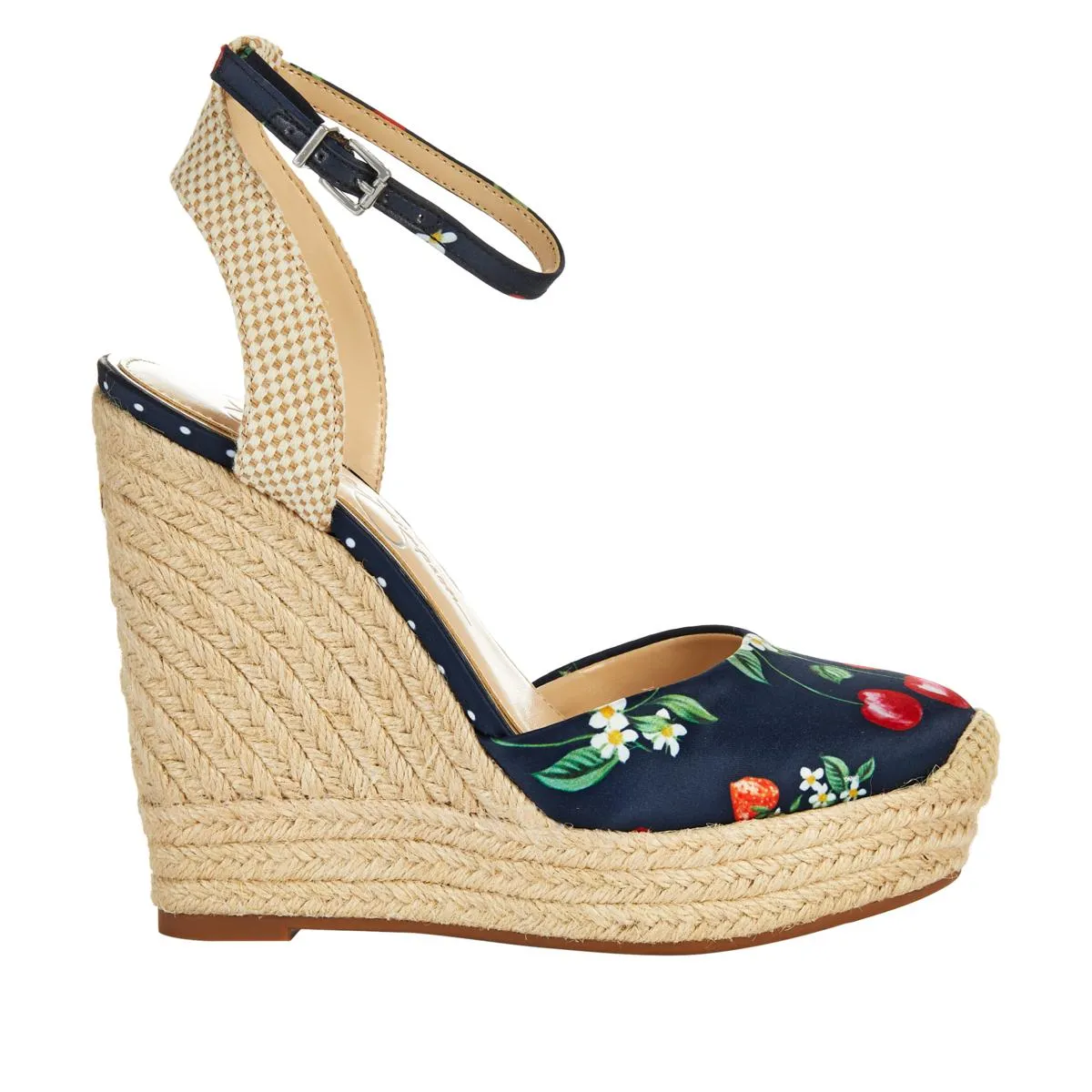 "AS IS" Jessica Simpson Zestah Ankle Strap Espadrille Platform Wedge Heel - 7M