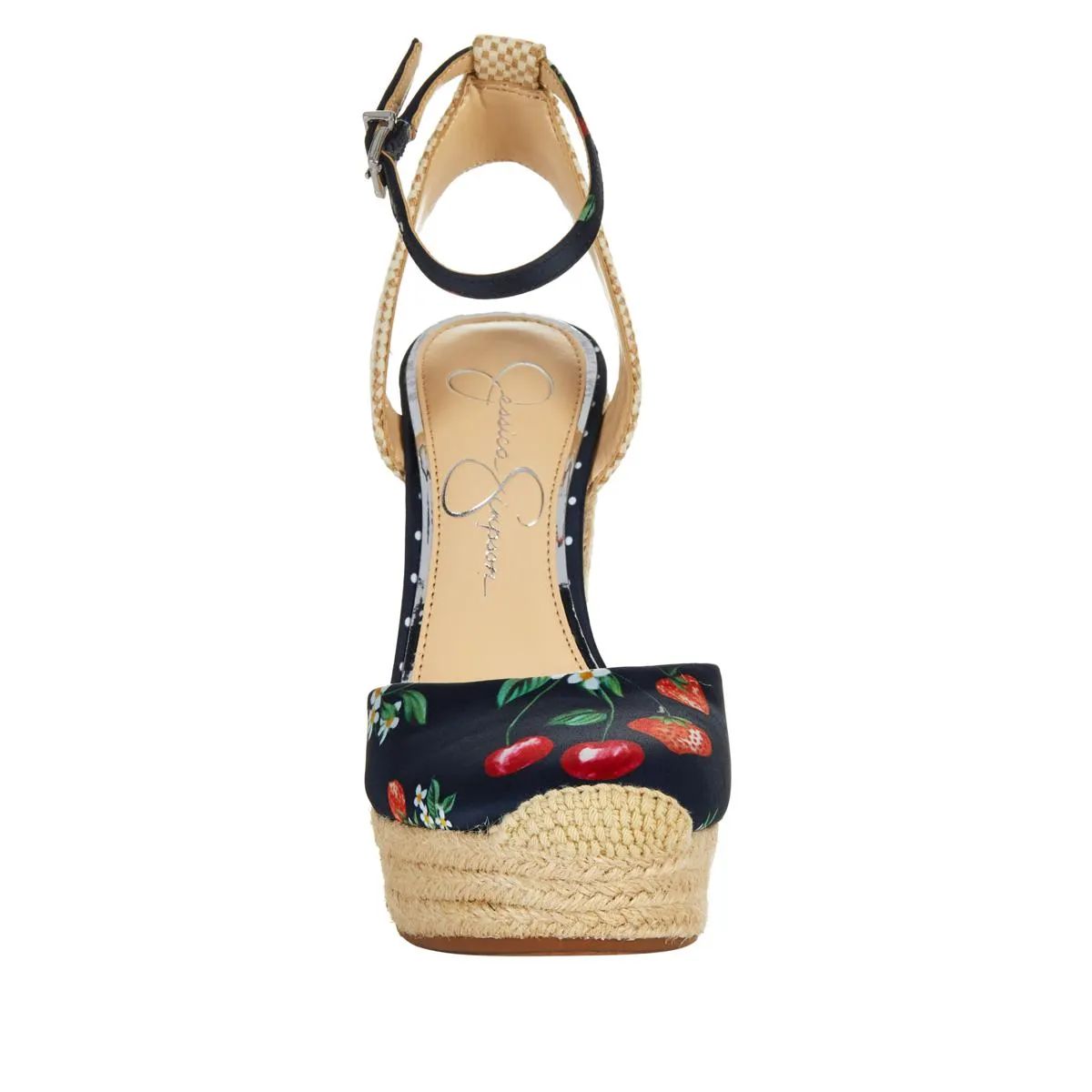 "AS IS" Jessica Simpson Zestah Ankle Strap Espadrille Platform Wedge Heel - 7M