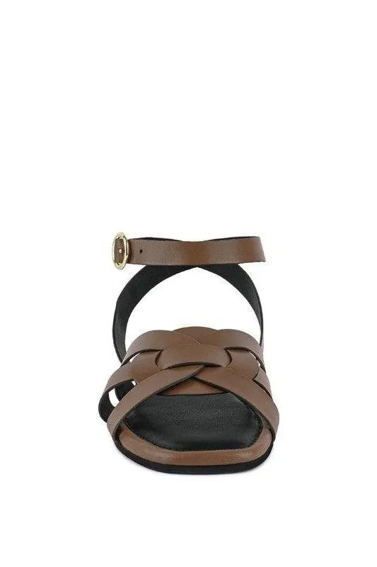 Rag & Co ASHTON Flat Ankle Strap Sandals