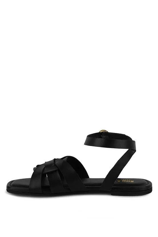 Rag & Co ASHTON Flat Ankle Strap Sandals