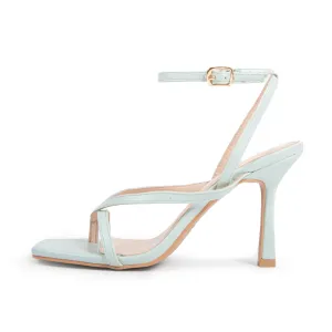 RAID Dorneah Square Toe Post Sandal In Peppermint