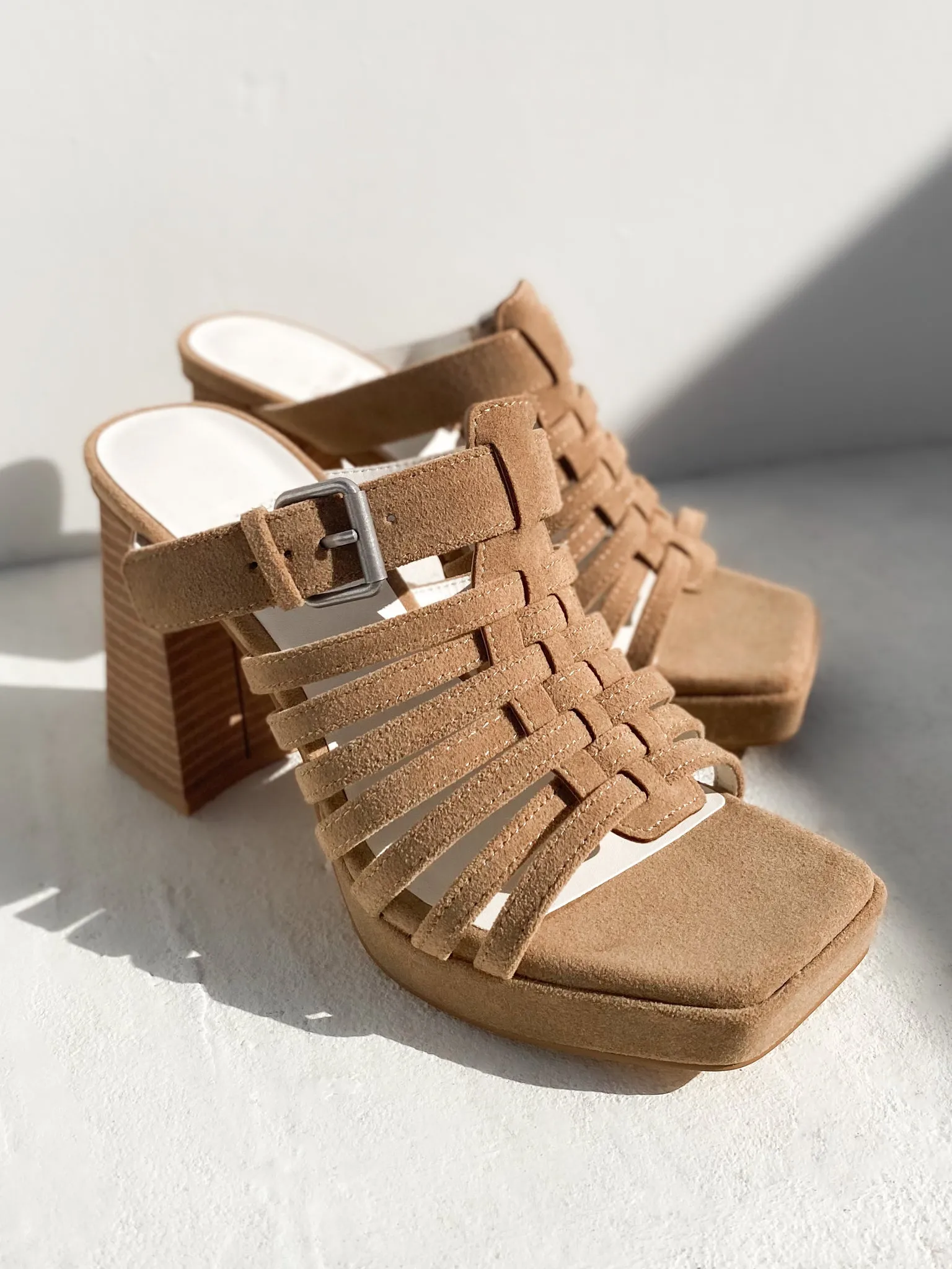 Rome Basket Weave Sandal in Khaki - Final Sale