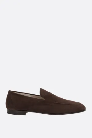 Round-Toe Suede Loafers