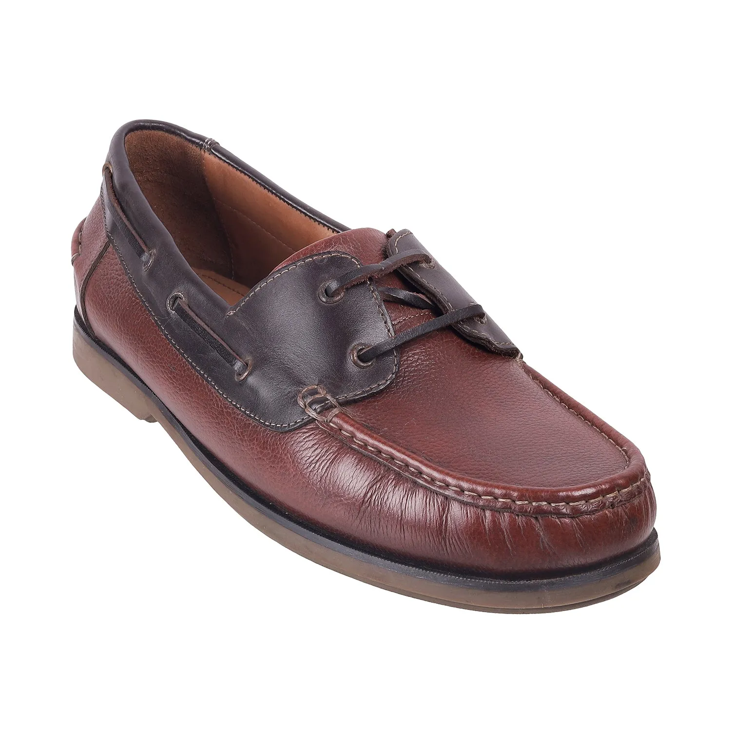 Samuel Windsor - 69 Big Size Wide Width Brown Leather Slip-On Loafer For Men