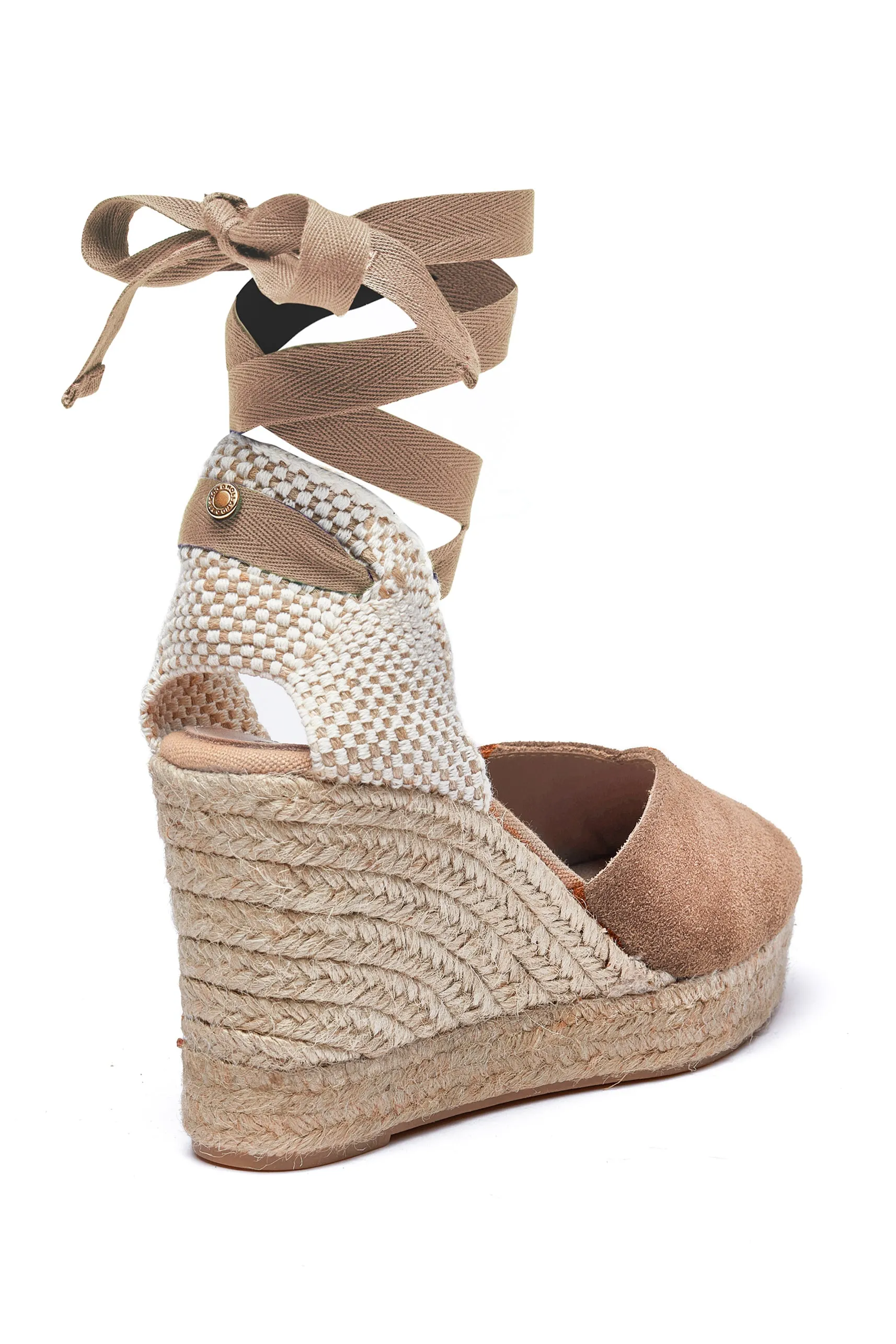 Seville Wedge Sandal (Taupe)