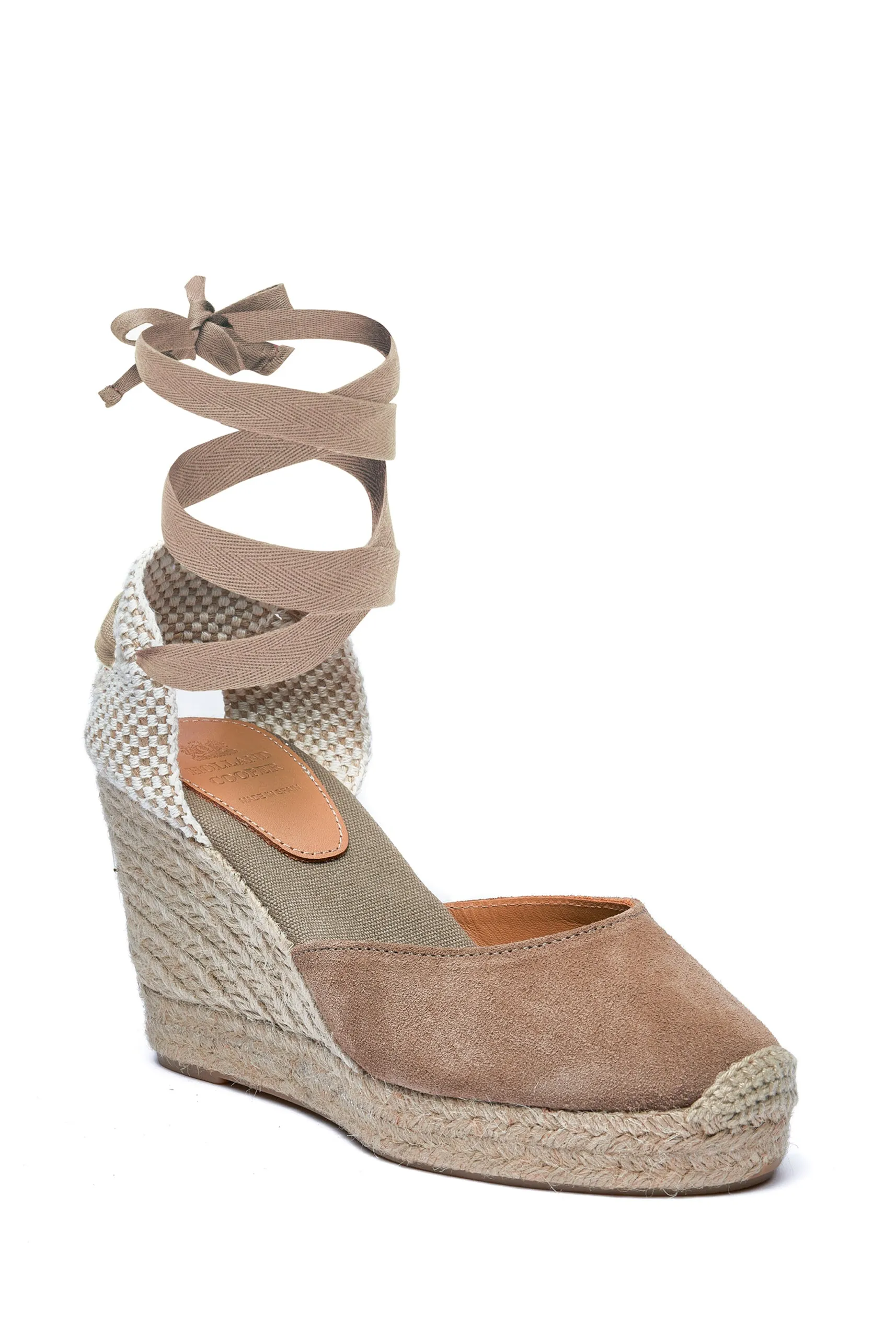 Seville Wedge Sandal (Taupe)